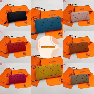 MS HM /cu กระเป๋าสตางค์ใบยาว กระเป๋าปั้มแบรนด์👛