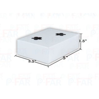 กล่องเค้กชิ้น เคลือบ PE ขนาด 3.5x5x1.5 นิ้ว (100 ใบ) MS048_INH109