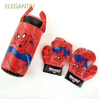 Elegant81 ถุงมือกระสอบทรายขนาดมินิของเล่นสําหรับเด็กลาย Spiderman Spiderman ของเล่นเด็ก