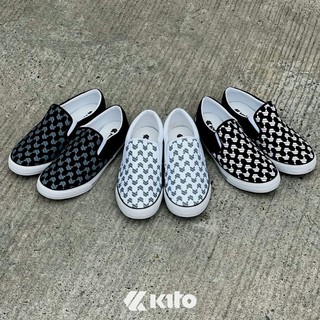 สินค้า Kito.รองเท้าผ้าใบแบบสวม​ รองเท้าผ้าใบสลิปออน​ เบอร์39-43​ /BL2