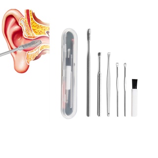 ชุดทำความสะอาดหู Ear Cleaning Spiral Ear Pick Ear Wax Remover Ear Curette Spiral Ear Pick Set Ear Cleaning Tool