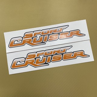 สติ๊กเกอร์* Sportcruiser D4D ติดข้างท้ายกระบะ Toyota Hilux Tiger D4D ปี 2003 ราคาต่อคู่ มี 2 ชิ้น