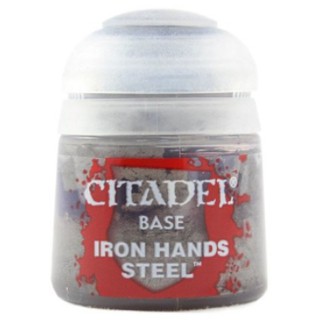 Citadel : BASE: Iron Hands Steel (12ML) สีอะคริลิคสำหรับทาโมเดล