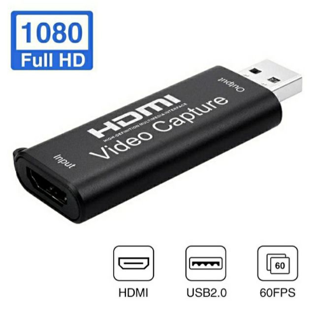 ภาพหน้าปกสินค้าHDMI Capture USB 2.0 1080P HDMI to USB 2.0 Video Capture Card จากร้าน zeerwireless บน Shopee
