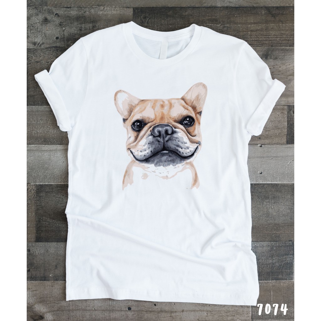 เสื้อยืดโอเวอร์ไซส์french-bulldog-t-shirt-เฟรนช์-บู็อก-6016-7060-7072-7073-7074-7075s-3xl