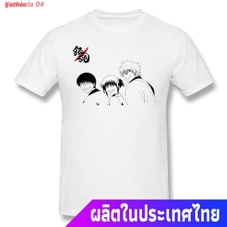 gothic เสื้อยืดแขนสั้น Yameela 04 New เสื้อยืดผ้าฝ้าย 100% พิมพ์ลาย Gintamas Smiles Gintama แฟชั่นผู้ชาย Sale Popular T-