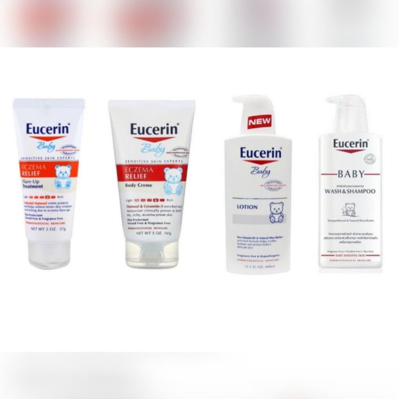 ค่าส่งถูกeucerin-baby-wash-amp-shampoo-eczema-relief-flare-up-treatment-eucerin-baby-lotion