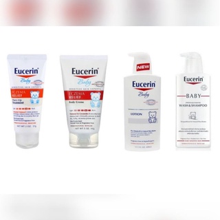 ค่าส่งถูกEucerin Baby Wash & Shampoo,Eczema Relief Flare-Up Treatment, Eucerin Baby Lotion
