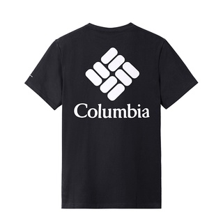 Columbia Columbia เสื้อยืดคอกลม แขนสั้น ผ้าฝ้าย สําหรับผู้ชาย Ee0293