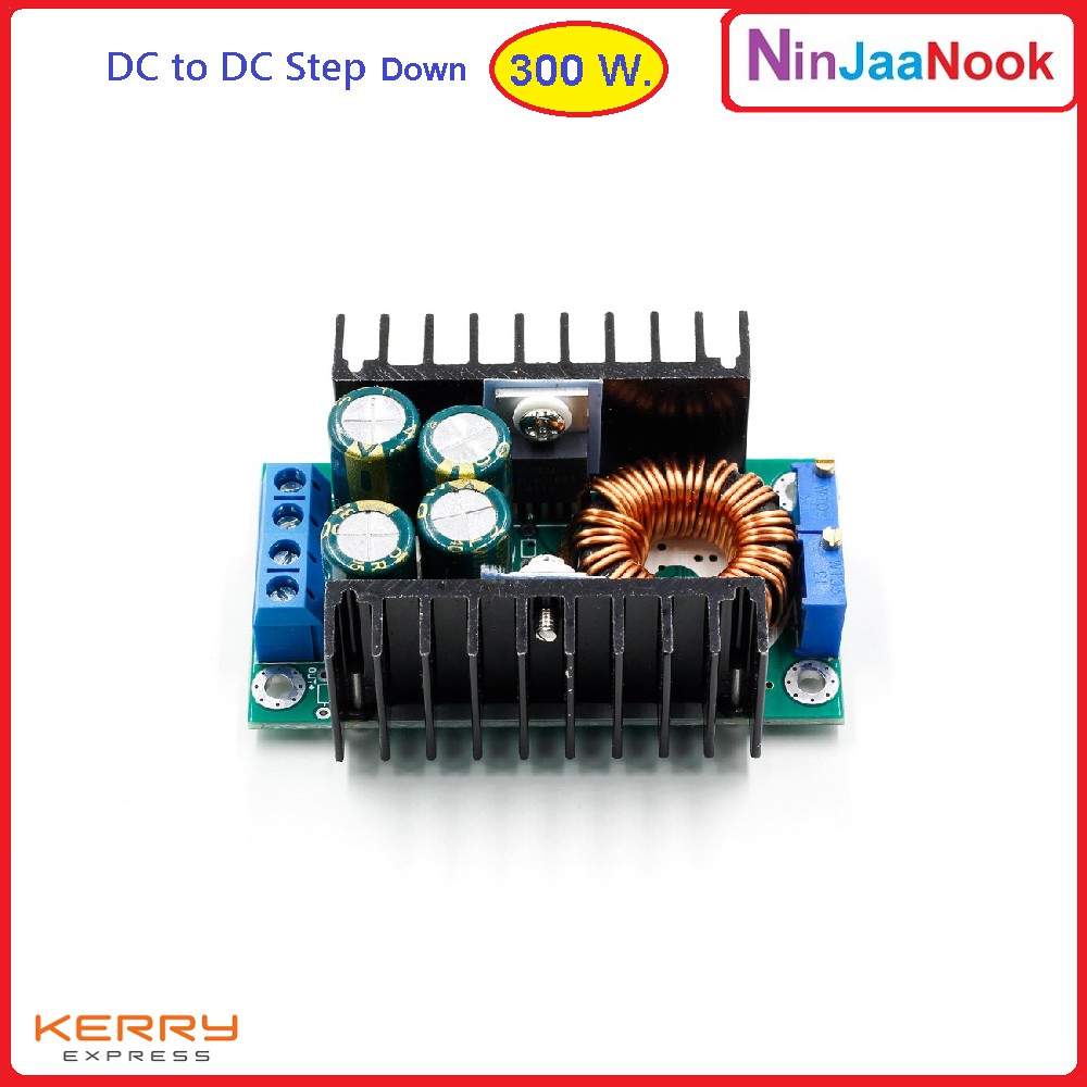 โมดูลลดแรงดันไฟฟ้า-300-วัตต์-9a-300w-dc-to-dc-step-down-dc-cc-adjustable-buck-converter-5-40v-to-1-2-35v-power-supply