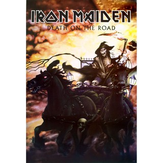 โปสเตอร์ รูปวาด วง ดนตรี เฮฟวีเมทัล IRON MAIDEN 1975 POSTER 24”x35” Inch English Heavy Metal V9