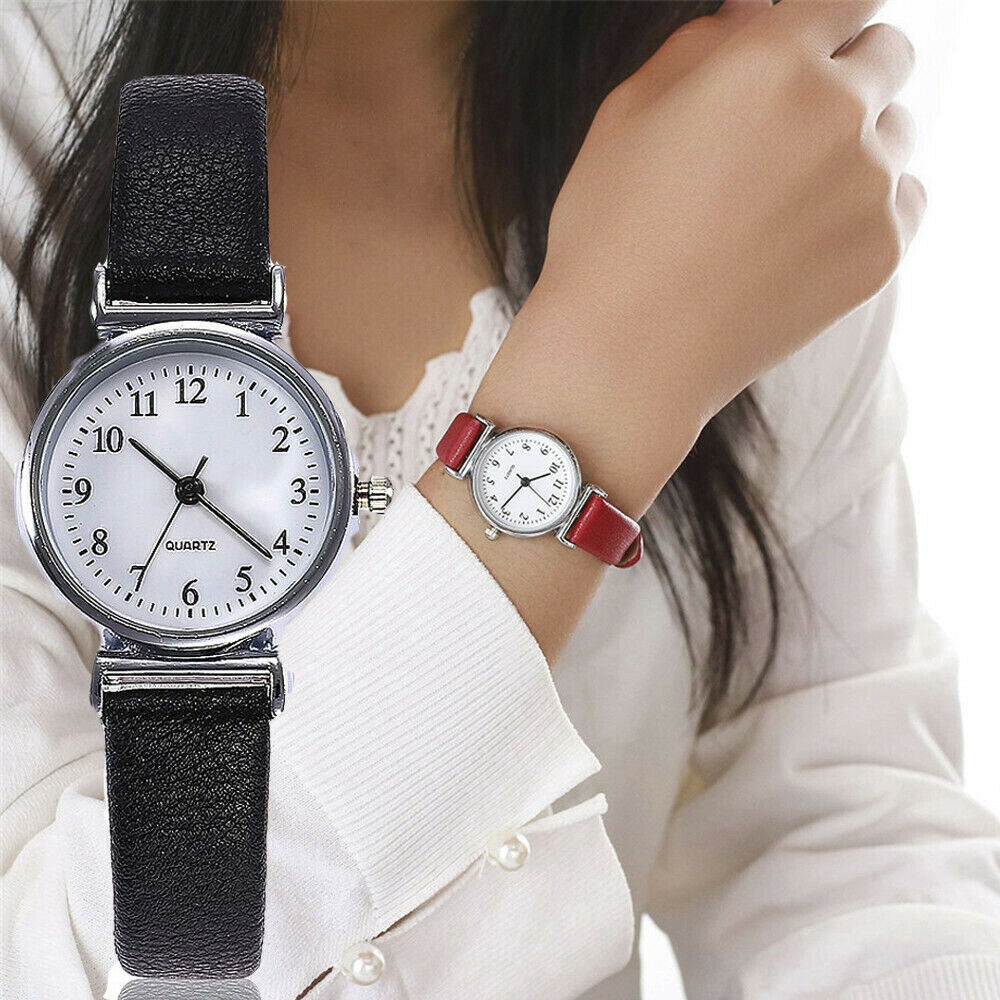 รูปภาพสินค้าแรกของนาฬิกาข้อมือควอทซ์ สายหนัง PU กันน้ำ สำหรับผู้หญิง