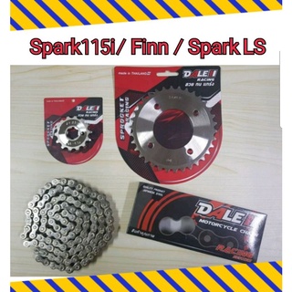 DALE ชุดโซ่สเตอร์กลึงเลส 420 อย่างดี Spark115i/ Finn/ Spark LX