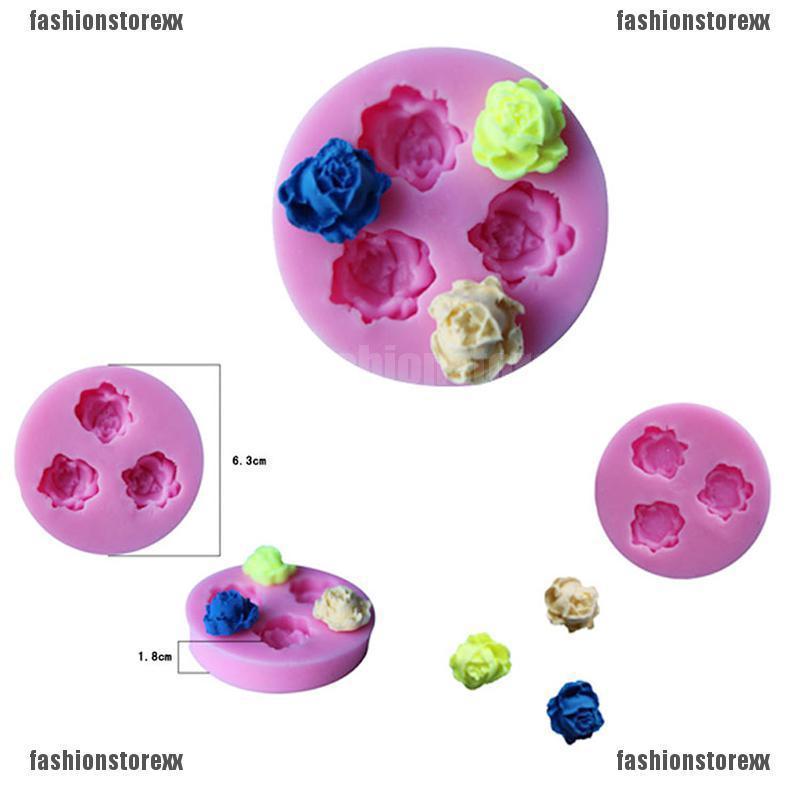 FASHIONSTOREXX แม่พิมพ์ซิลิโคน ลายดอกไม้ 3D สำหรับตกแต่งเค้ก