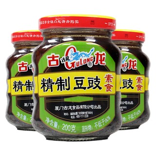 เต้าซี้ GuLong Salted Black Beans 古龙精制豆豉 200g