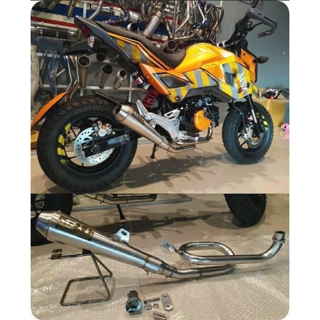 ท่อออกข้างคอวน-สแตนเลท-ใส่-honda-grom-2021