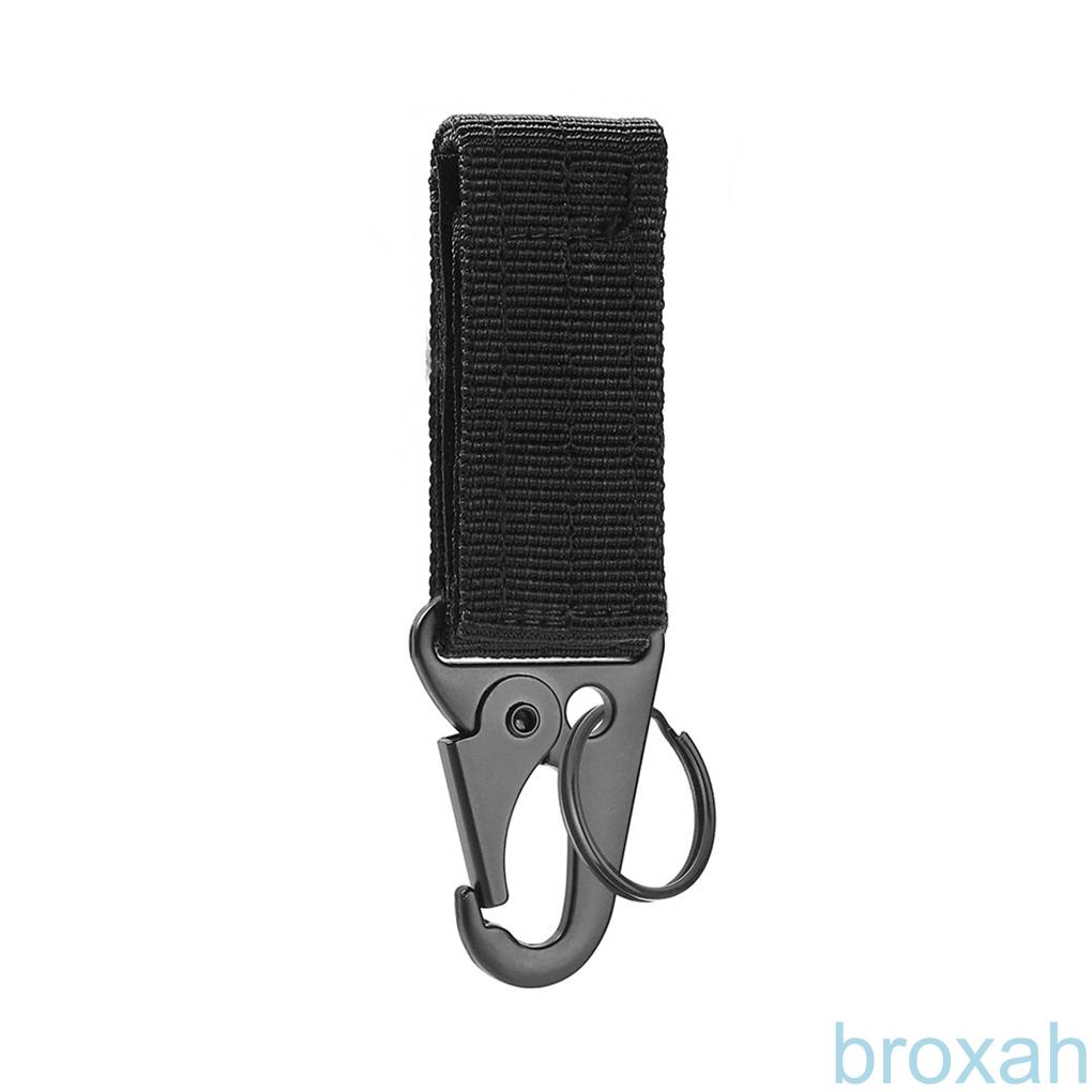 ภาพหน้าปกสินค้าBR-Multifunctional Hanging Buckle Detachable Nylon Webbing Belt Carabiner Keychain Camping Gadget Buckles Accessories