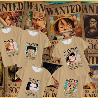 เสื้อยืดลูฟี่ชิ้นเดียวคอสเพลย์เสื้อแขนสั้นเครื่องแต่งกายทีควอทท็อปเสื้อเชิ้ตนามิชอปเปอร์โซโล 20 s+&lt;