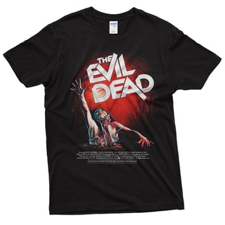 【100% cotton】พร้อมส่ง เสื้อยืด พิมพ์ลายภาพยนตร์ The Evil Dead สีดํา คุณภาพสูง สไตล์สตรีท