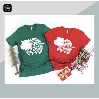 2022 Christmas Simple T-Shirt Design 100% Cotton 圣诞节派对衣服 Baju Krismas 100% Cotton T-shirtเสื้อยืดผู้หญิง