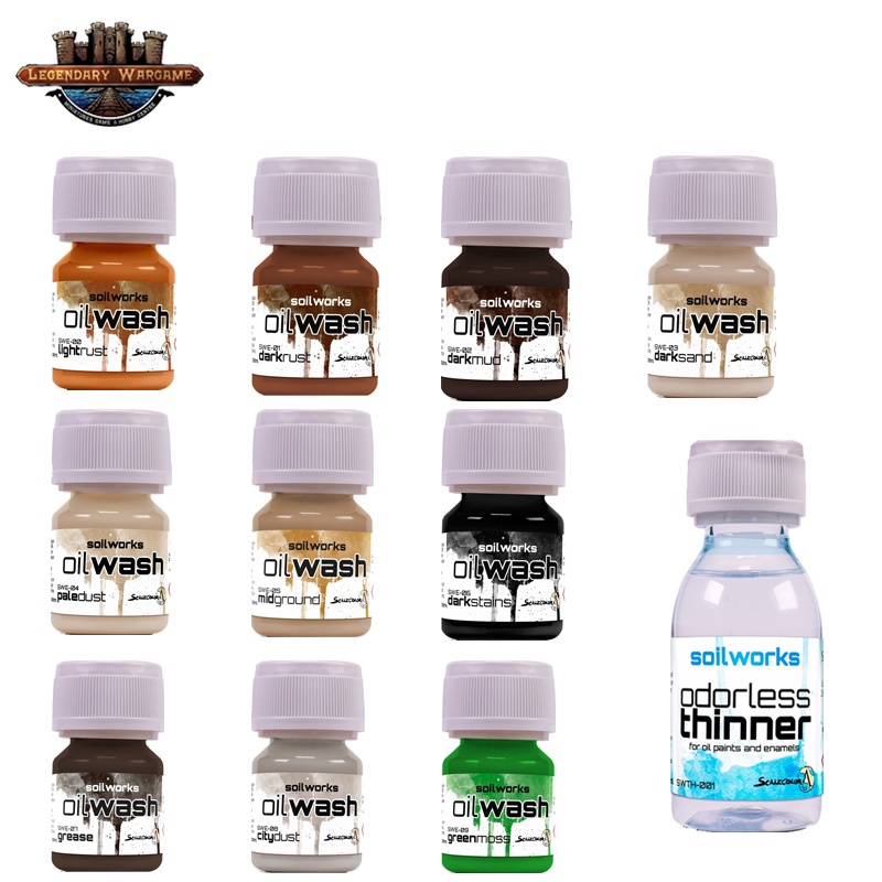 [พร้อมส่ง] SCALE75: SOIL WORKS: SOILWORKS: OIL WASHES & THINNER อุปกรณ์ ...