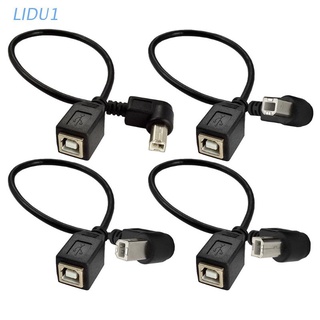 ภาพหน้าปกสินค้าLIDU1  USB 2.0 Type-B Printer Cable Type B Data Cable Male To Female Usb Extension Cable Short (90° UP/Down /Right/Left Angle) ที่เกี่ยวข้อง