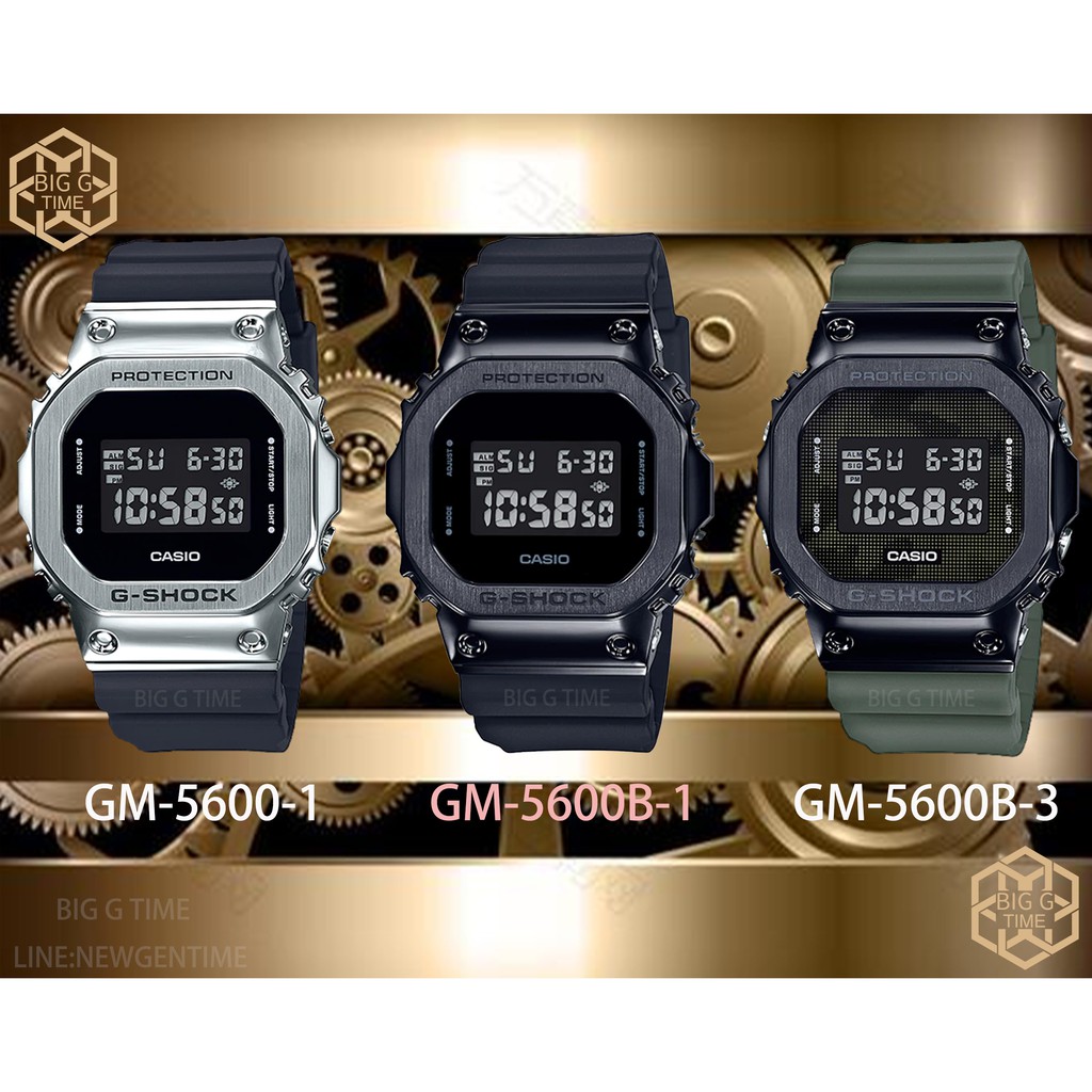 นาฬิกา-casio-g-shock-gm-5600-series-รุ่น-gm-5600-1-gm-5600b-1-gm-s5600b-3-รับประกัน-1-ปี