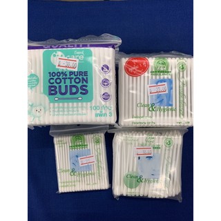 คอตตอนบัด Cottonbud รถพยาบาล , วีแคร์ (มีรุ่นก้านเล็ก , ก้านใหญ่ , ก้านด้านนึงแหลม ด้านนึงทู่)(รุ่น 100 ก้าน/แพ็ค ครับ)