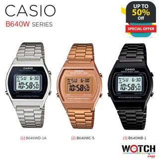 ภาพหน้าปกสินค้านาฬิกา Casio Standard นาฬิกาข้อมือ ผู้หญิง สายแสตนเลส รุ่น B640WD B640WB B640WC ที่เกี่ยวข้อง