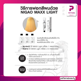 ภาพขนาดย่อของภาพหน้าปกสินค้านิกาโอะ Nigao Maxx Light ครีมฟอกผม 100 มล. จากร้าน pattama_beauty บน Shopee ภาพที่ 5