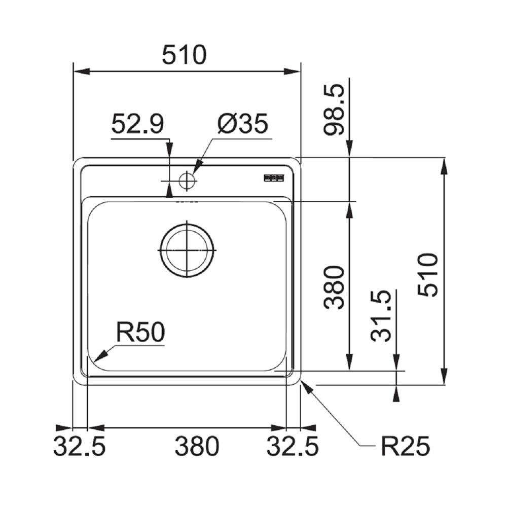 อ่างล้างจานฝัง-ซิงค์ฝัง-1หลุม-franke-bcx-610-51-สเตนเลส-อ่างล้างจาน-อุปกรณ์-ห้องครัว-อุปกรณ์-sink-built-franke-bcx-610-5