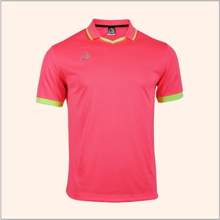 EGO SPORT EG1015 เสื้อฟุตบอลคอวีปก  สีชมพูสะท้อน