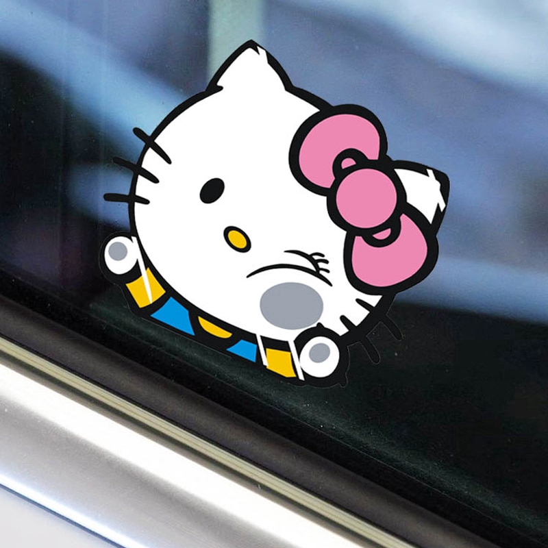 สติกเกอร์ติดรถยนต์-แบบตลก-ลายการ์ตูนแมว-ติดบนกระจก-น่ารัก-อุปกรณ์แต่งรถยนต์