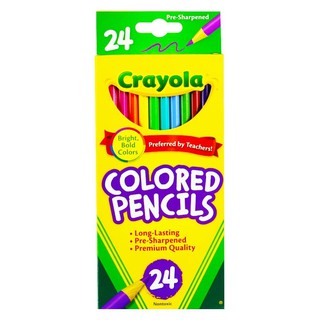 COLORED PENCILS CRAYOLA 24 COLORS สีไม้ไร้สารพิษ CRAYOLA 24 สี งานศิลปะ อุปกรณ์เครื่องเขียน ผลิตภัณฑ์และของใช้ภายในบ้าน