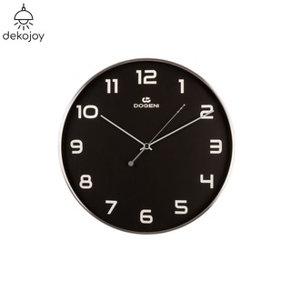 DOGENI นาฬิกาแขวน รุ่น WNM011SL นาฬิกาแขวนผนัง นาฬิกาติดผนัง อลูมิเนียม เข็มเดินเรียบ ดีไซน์เรียบหรู Dekojoy