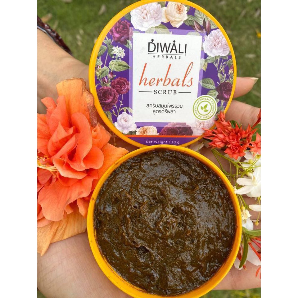 สินค้าแนะนำ-diwali-herbals-scrub-สครับหน้า-สูตรสมุนไพรรวม-ไม่มีเม็ดสครับ-ไม่ทำลายผิว-ผิวกระจ่างใส-ฝ้า-กระ