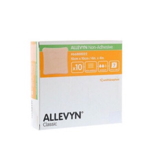 ➕➕ Allevyn Non-Adhesive Dressing แผ่นแปะแผลกดทับขนาด 10x10 ซม. (4x4 นิ้ว)