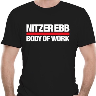 เสื้อยืดวินเทจ - เสื้อยืดสีดํา Nitzer Ebb Mens