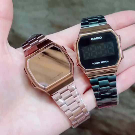 casio-pink-gold-คาสิโอ้-สีพริ้งโกลด้าน-แถมกล่องคาสิโอ