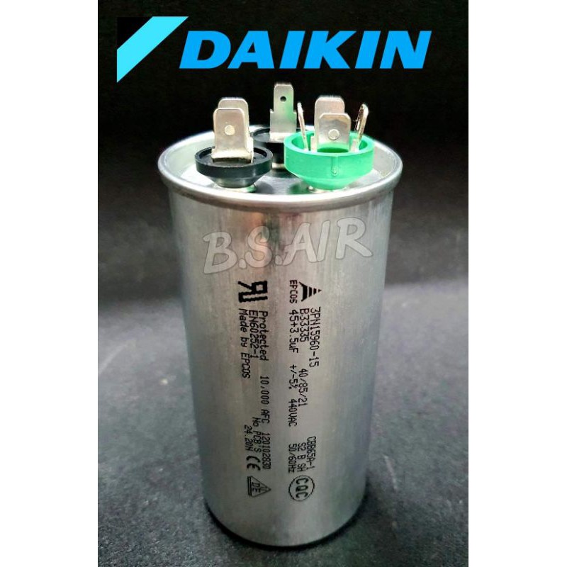 แคปรัน-daikin-45-3-5uf-3ขั้ว-ตัวแทนจำหน่ายอะไหล่แท้daikin-ของแท้ศูนย์-100