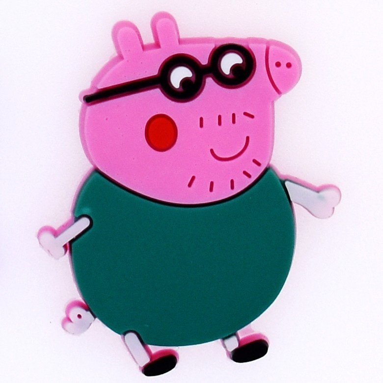 crocs-jibbitz-pins-กระดุม-ลายการ์ตูน-peppa-pig-หลากสีสัน-สําหรับรองเท้า-diy