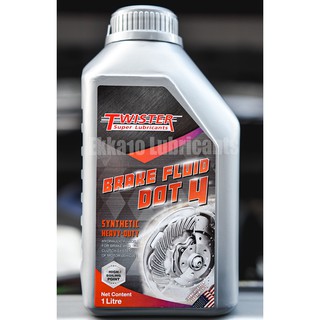 สินค้า น้ำมันเบรค/คลัช Twister Brake Fluid DOT 4 ขนาด 1 ลิตร จุดเดือดสูง 300 องศา