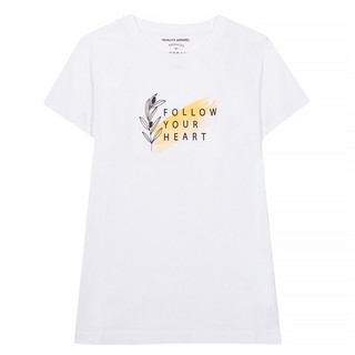 [LEEE]GIORDANO เสื้อยืดผู้หญิง ทรงหลวม - Womens Printed Tees 05390891 คอกลม