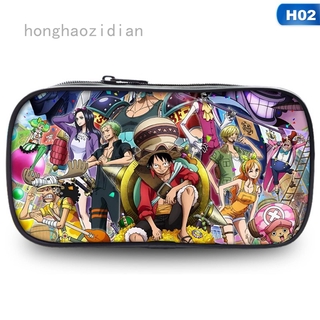 สินค้า Honghaozidian ใหม่ กระเป๋าเครื่องเขียน กระเป๋าดินสอ ลายการ์ตูนลูฟี่ One Piece อเนกประสงค์ สําหรับเด็กนักเรียนผู้ชาย