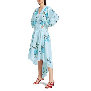 Angelys Balek ชุด Kaftan ยาว Blue Floral Print Long Kaftan รุ่น SS20DR00300110 สีฟ้า