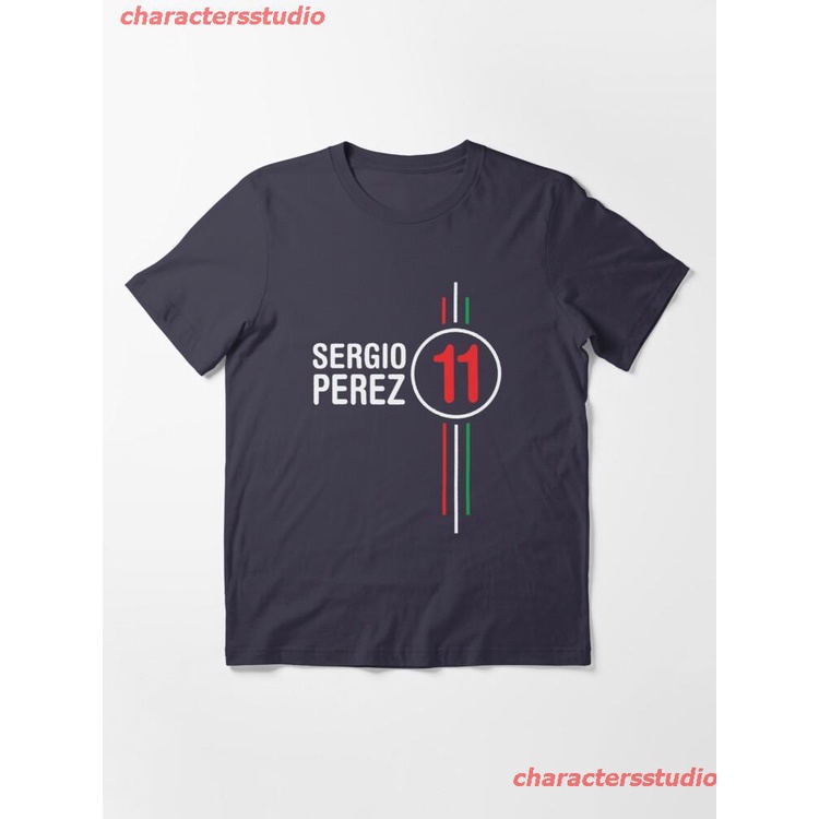charactersstudio-sergio-perez-logo-formula-1-motorsports-racing-essential-t-shirt-discount-2022