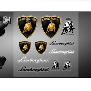 สติกเกอร์ไวนิล ลาย Lamborghini คุณภาพสูง สําหรับติดตกแต่งหน้าต่างรถยนต์