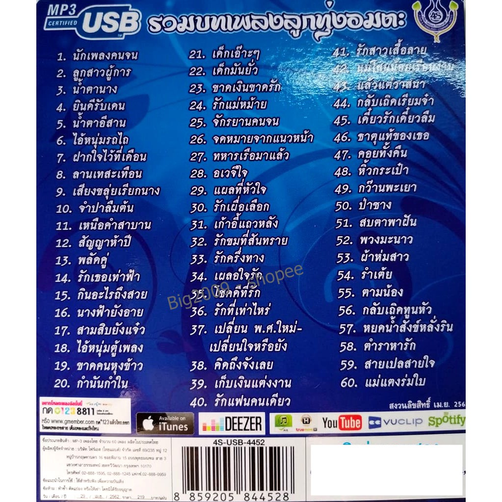 usb-แฟลชไดร์ฟ-flash-drive-mp3-รวมเพลง-ขวัญใจคนเดิม-สายัณห์-สัญญา