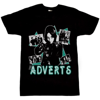 เสื้อยืดโอเวอร์ไซส์เสื้อยืดลําลอง ผ้าฝ้าย แขนสั้น คอกลม พิมพ์ลายวง Adverts สไตล์เกาหลี สําหรับผู้ชายS-3XL