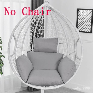 【บลูไดมอนด์】Hanging Basket Chair Cushions (No Swing) Egg Hammock Thick Nest Back Pillow for Indoor Outdoor Patio Yard Ga